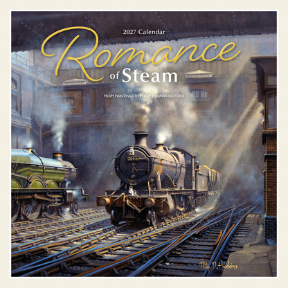 Romance of steam wall calendar 2027