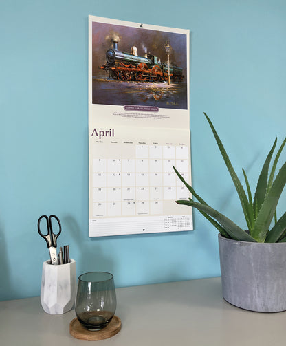 Romance of steam wall calendar 2027