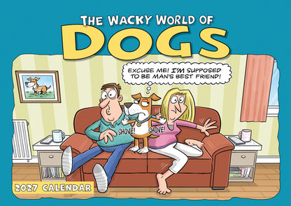 Wacky world of dogs A4 calendar 2027