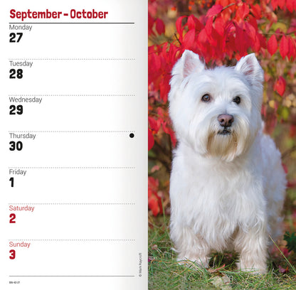 West Highland White Terrier slim diary 2027