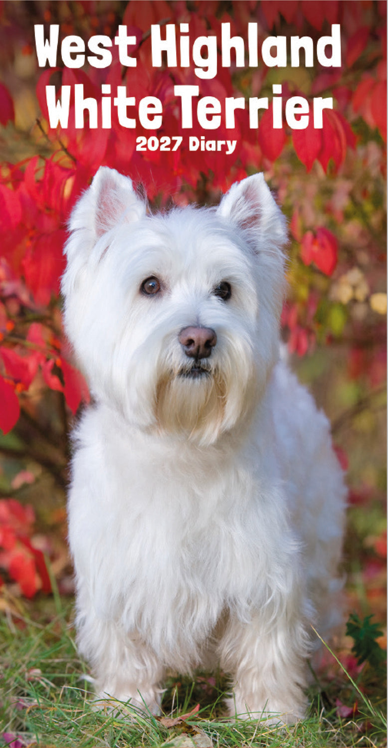 West Highland White Terrier slim diary 2027