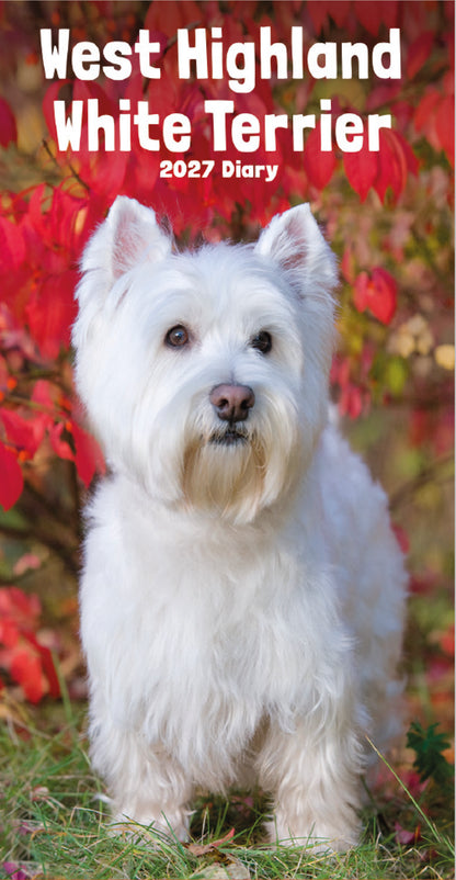 West Highland White Terrier slim diary 2027