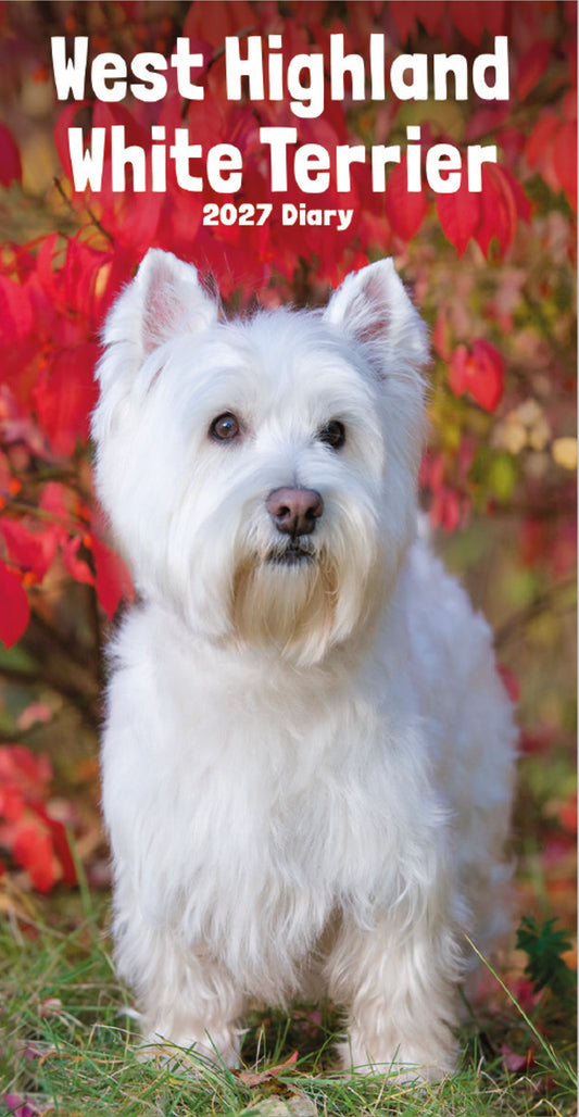 West Highland White Terrier slim diary 2027