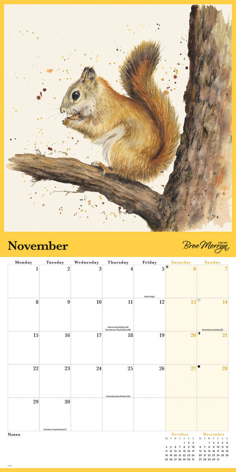 Bree Merryn country life wall calendar 2027