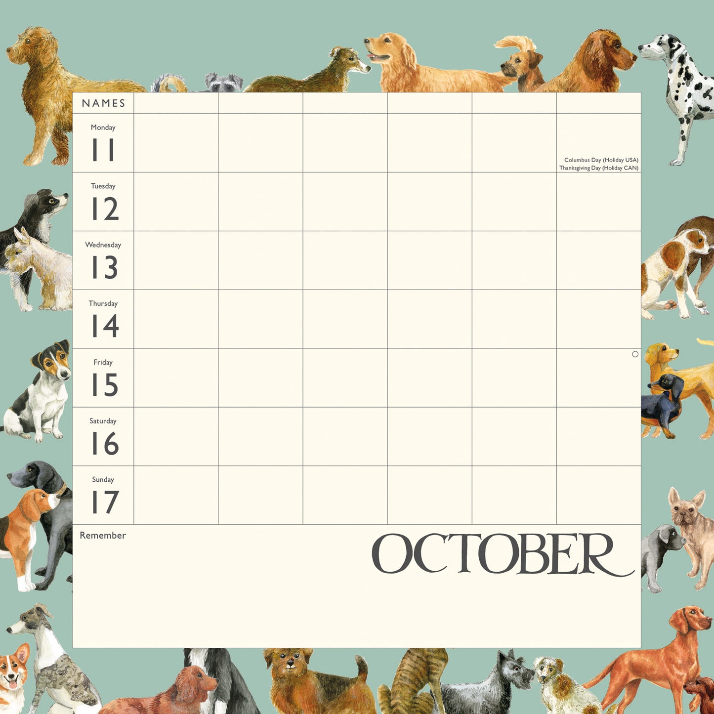 Emma Bridgewater dates, dinners, dog walks 2027