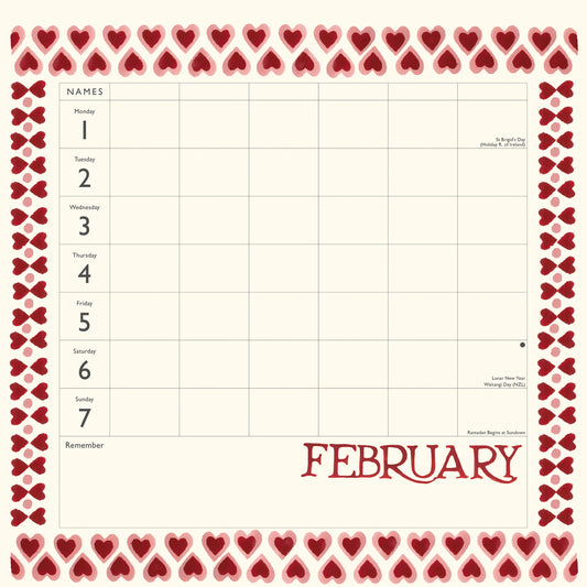 Emma Bridgewater family organiser 2027
