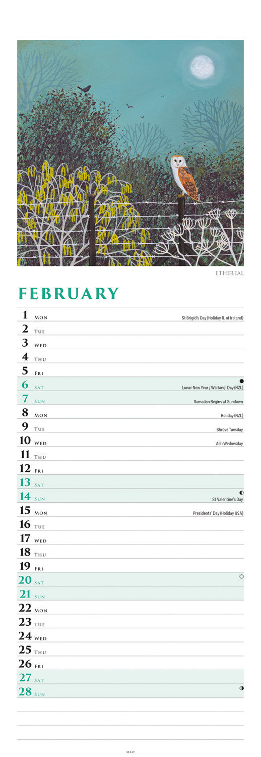 Country days slim calendar 2027
