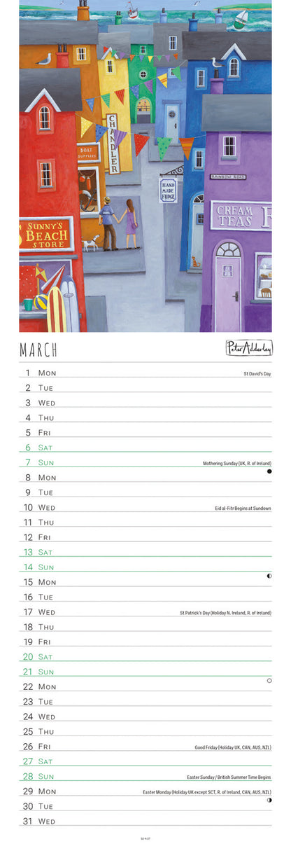 Peter Adderley slim calendar 2027