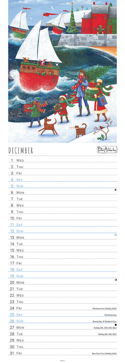 Peter Adderley slim calendar 2027