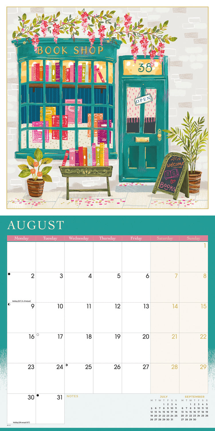 Book lovers wall calendar 2027