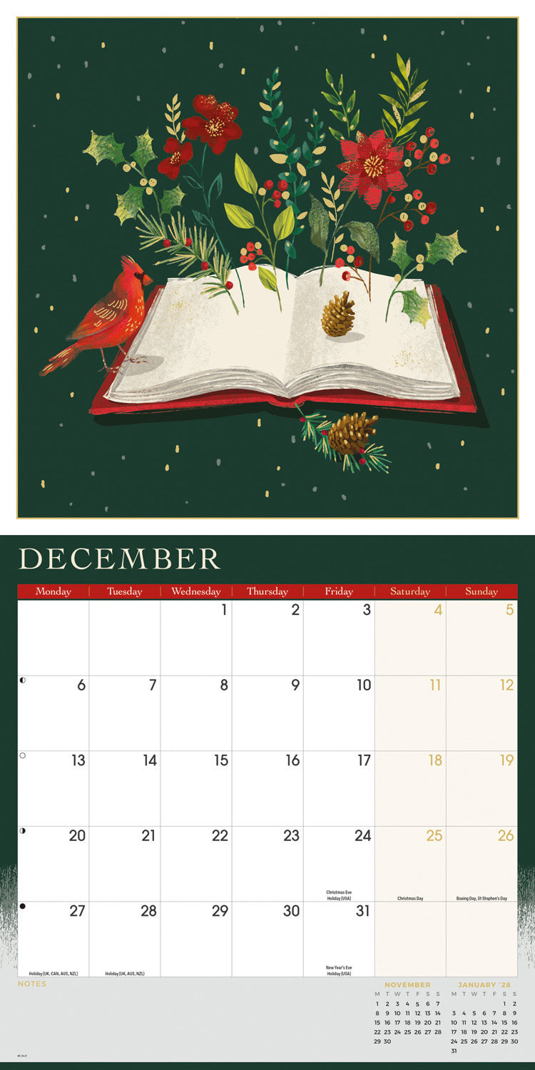 Book lovers wall calendar 2027