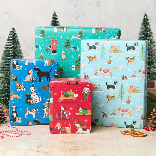 Bumper christmas dog wrap pack