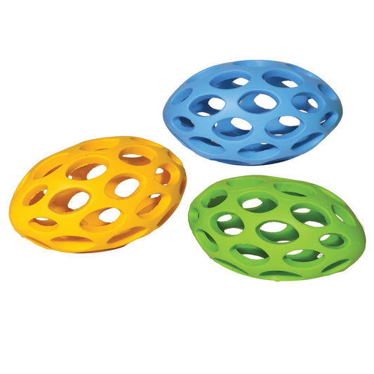 Rubber lattice rugby ball
