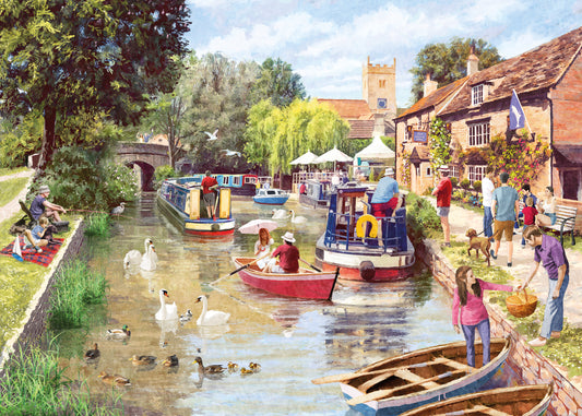 Canal walk jigsaw 1000 piece