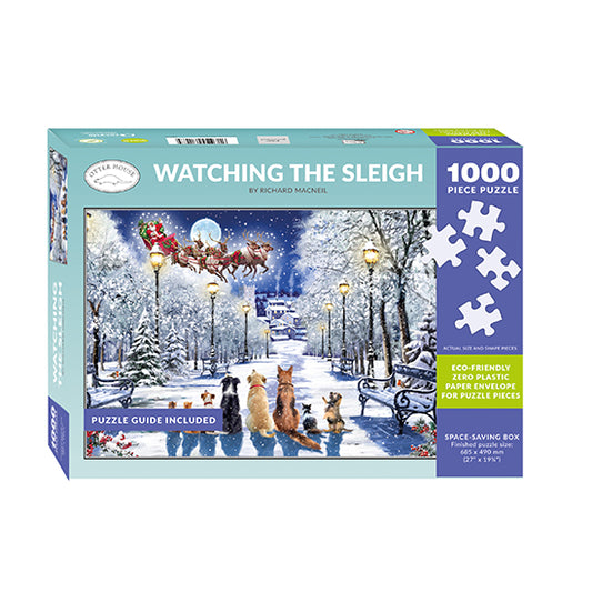 Watching the sleigh jigsaw 1000 piece
