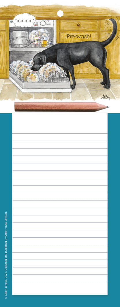 Pre-wash magnetic memo pad