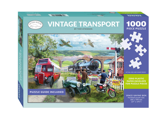 Vintage transport 1000 piece jigsaw