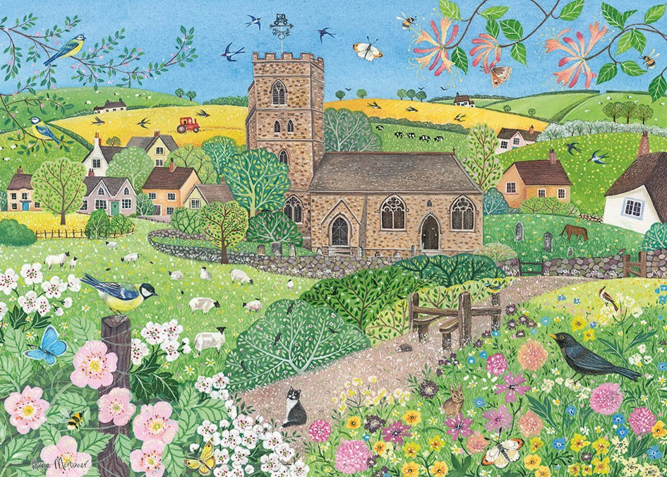 Spring village 1000 piece jigsaw