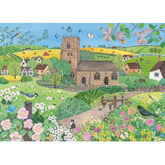 Spring village 1000 piece jigsaw