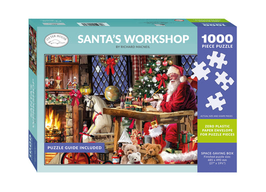 Santa's workshop 1000 piece jigsaw