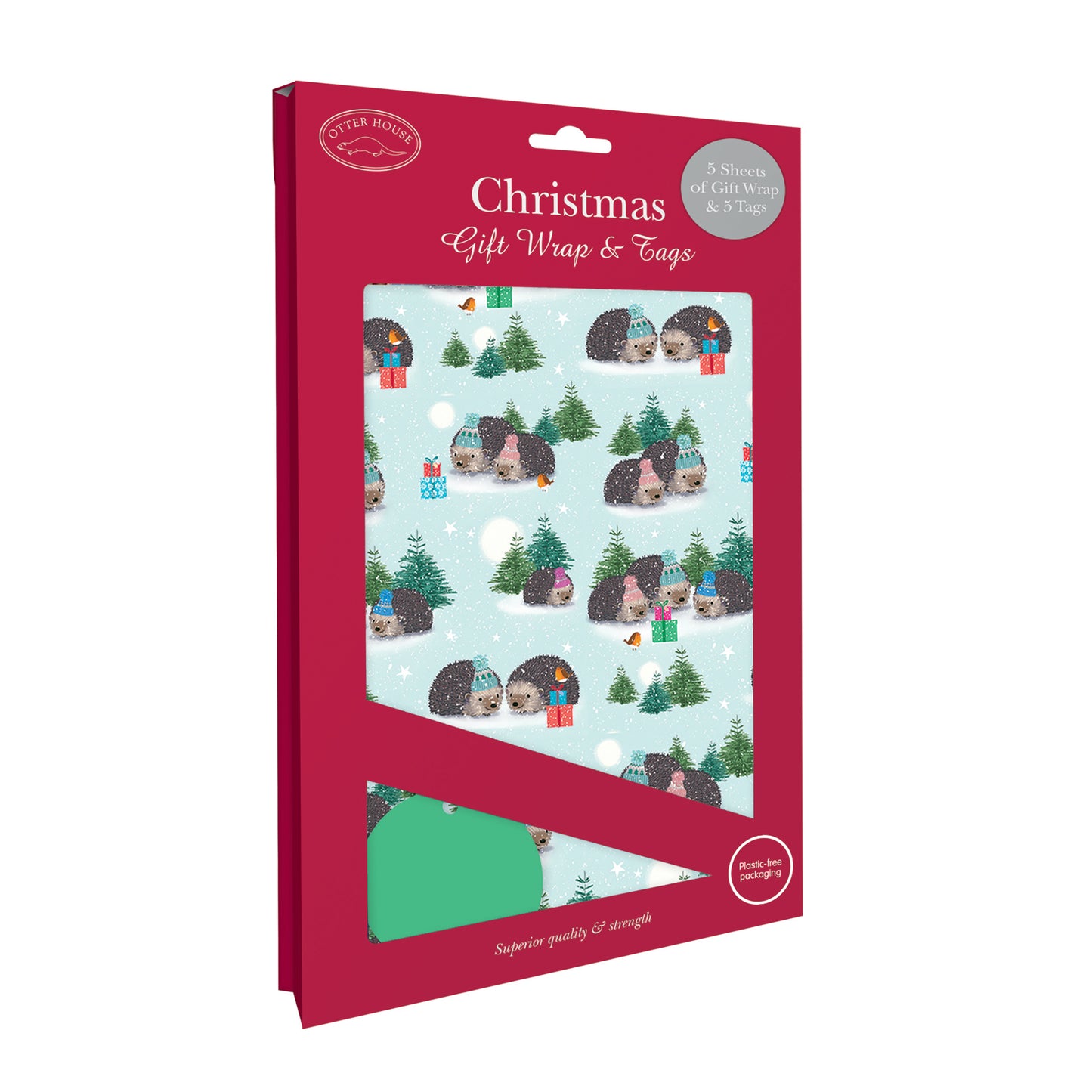 A prickle of hedgehogs wrap and tags