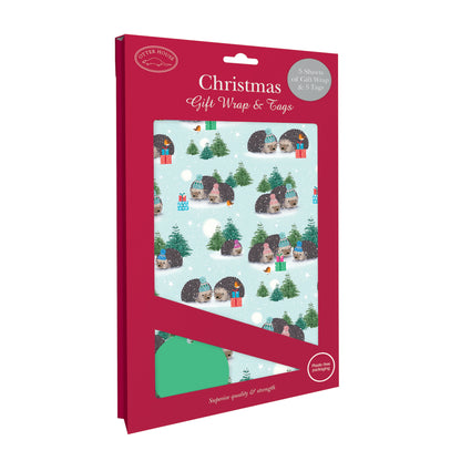 A prickle of hedgehogs wrap and tags
