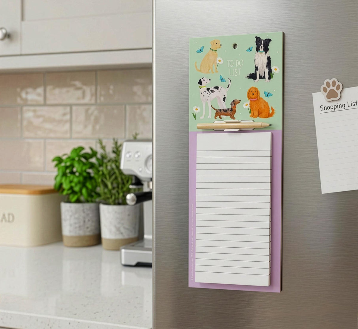 Mixed dogs magnetic memo pad