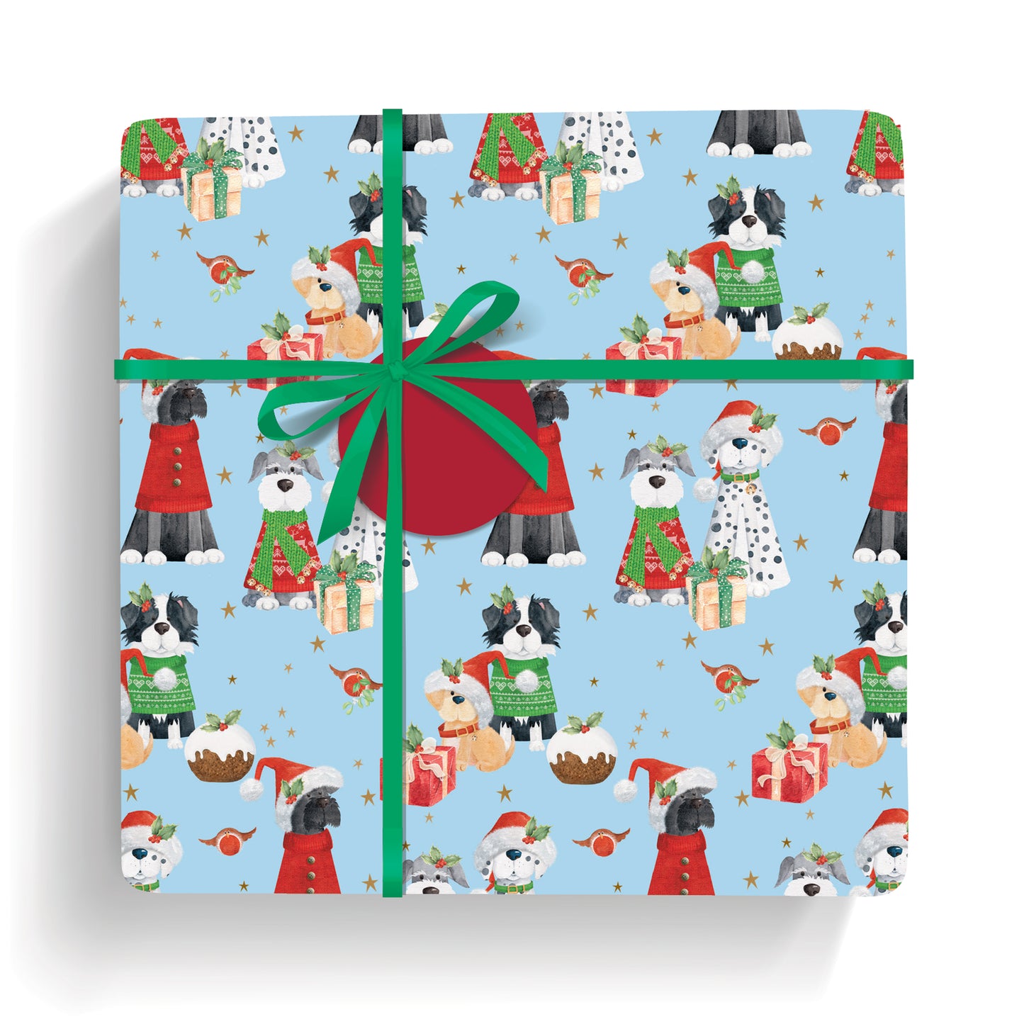 Sending waggy wishes wrap and tags