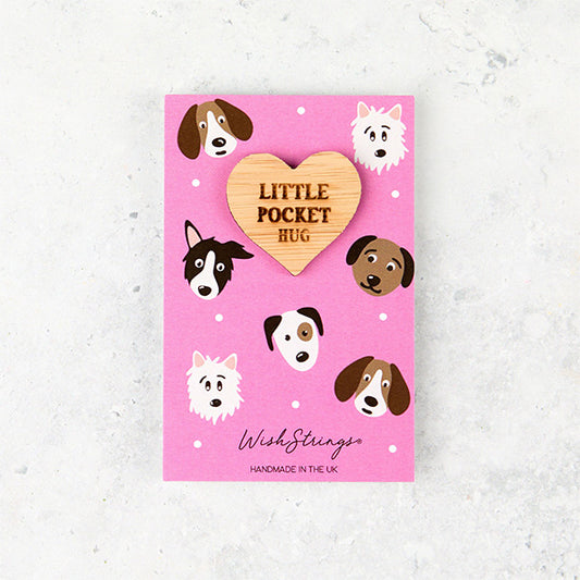 Cute dogs pocket hug