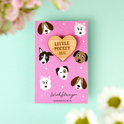 Cute dogs pocket hug