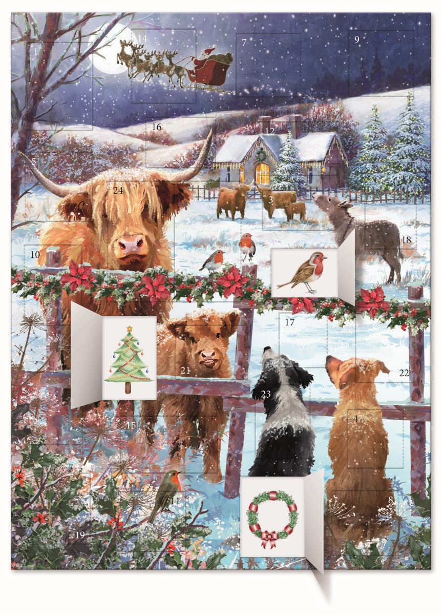 Winter friends advent calendar