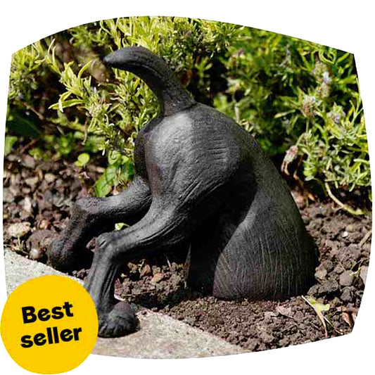 Digging dog garden ornament