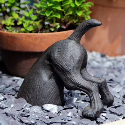 Digging dog garden ornament