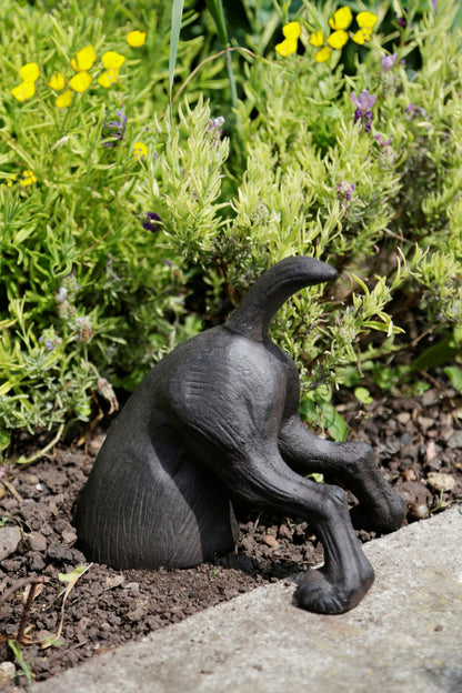 Digging dog garden ornament
