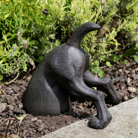 Digging dog garden ornament