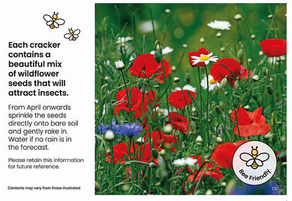 Wildlife crackers with flower seeds