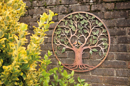 Tree of love birds wall plaque
