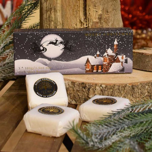 Winter village soap set