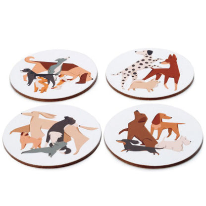 Barks set of four cork coasters