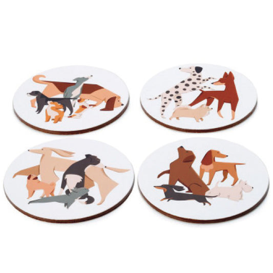 Barks set of four cork coasters