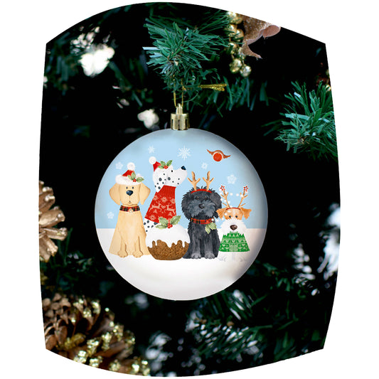 Winter woofs bauble