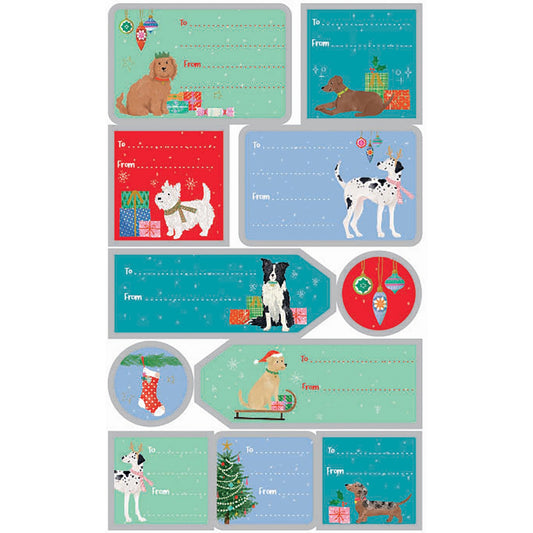 Cute dogs gift labels