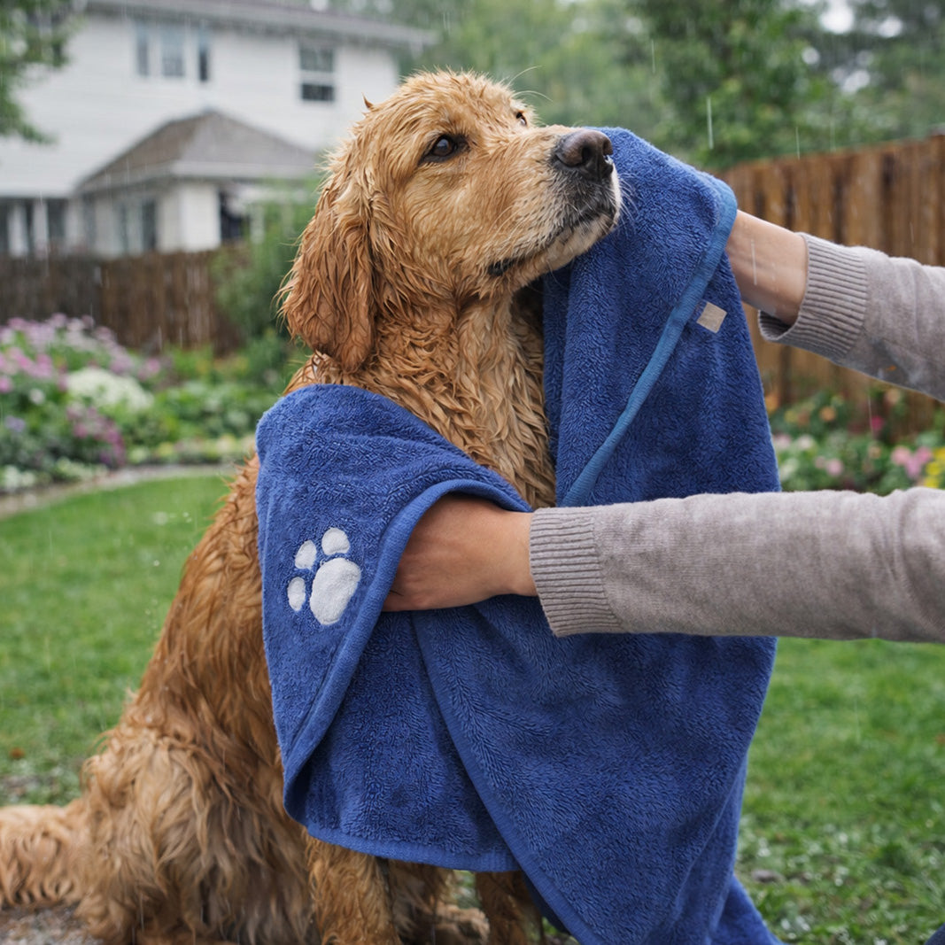 Microfibre absorbent pet towel