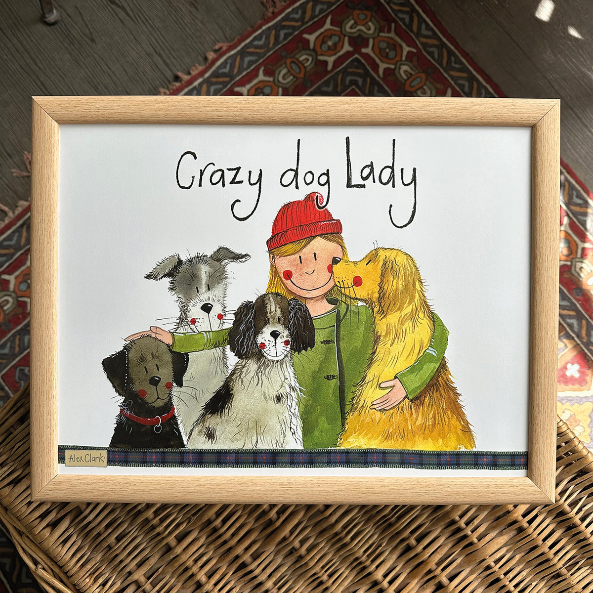 Crazy dog lady lap tray
