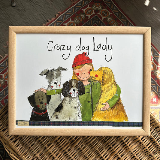Crazy dog lady lap tray