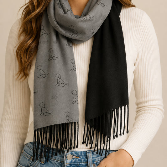 Dapper dogs pashmina scarf
