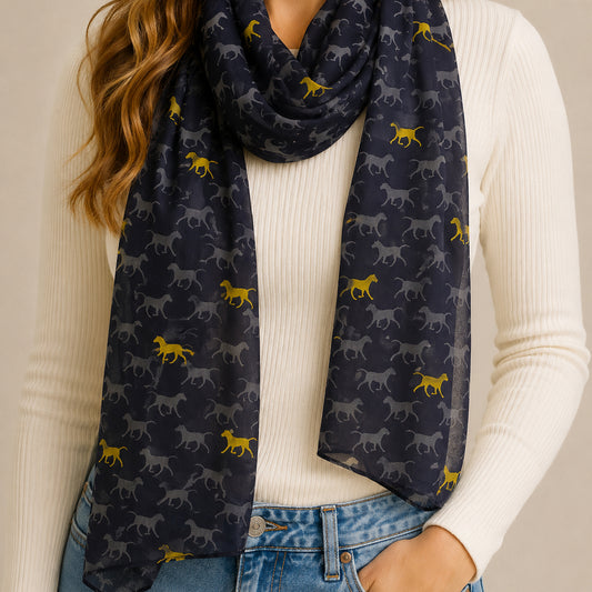 Walking dogs scarf