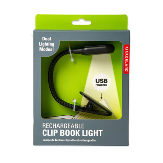 Rechargeable clip book light black