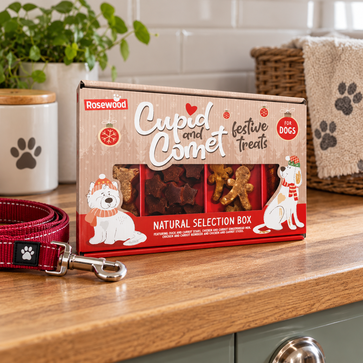 Natural selection box for dogs