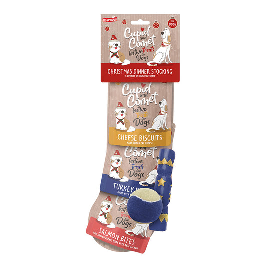 Christmas dinner dog stocking